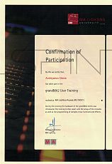 Сертификат - MA Lighting University