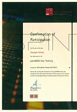 Сертификат - MA Lighting University