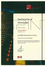 Сертификат - MA Lighting University