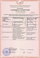 Сертификат пожарной безопасности - Prolyte