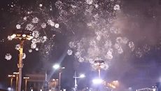 Новогодняя ночь на Аллее Космонавтов